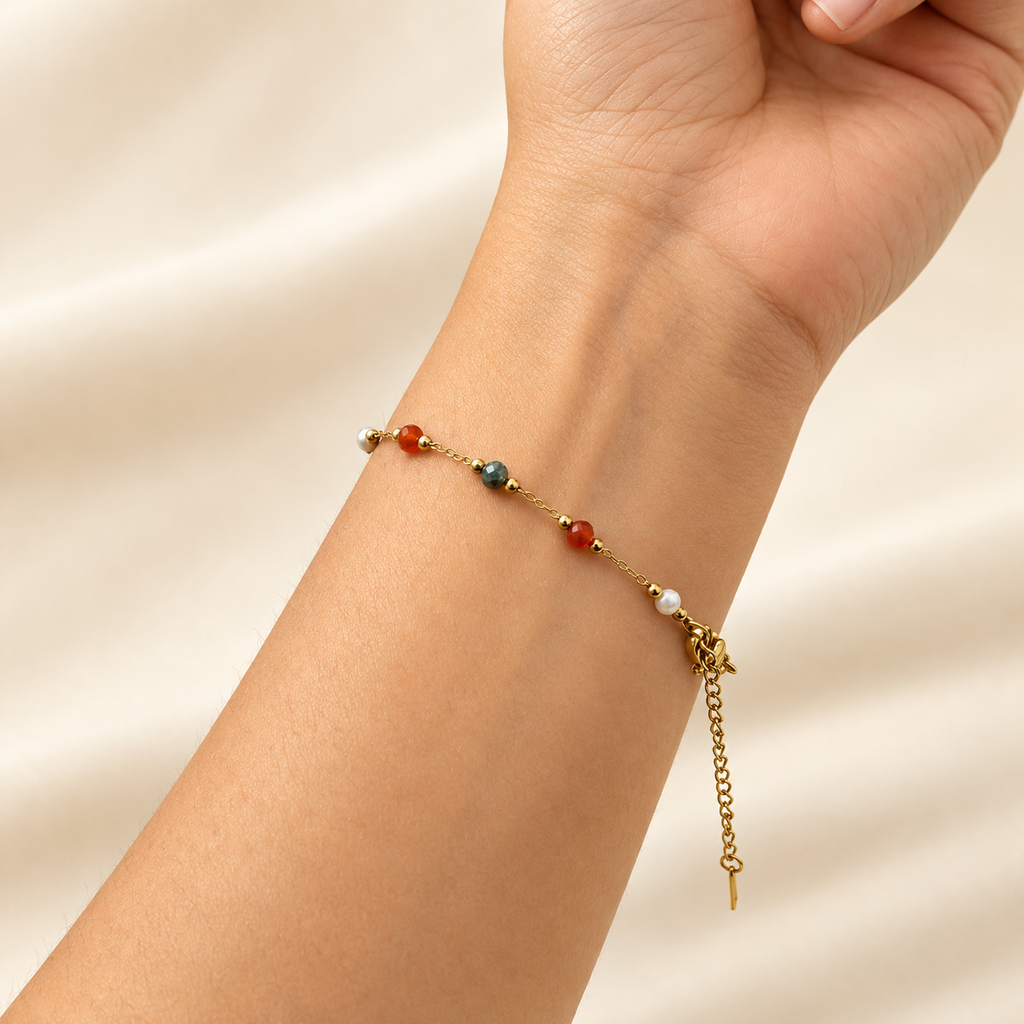 Multi Color Gold Bracelet