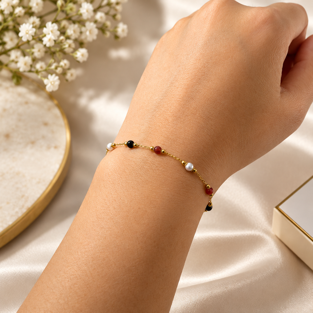 Multi Color Gold Bracelet