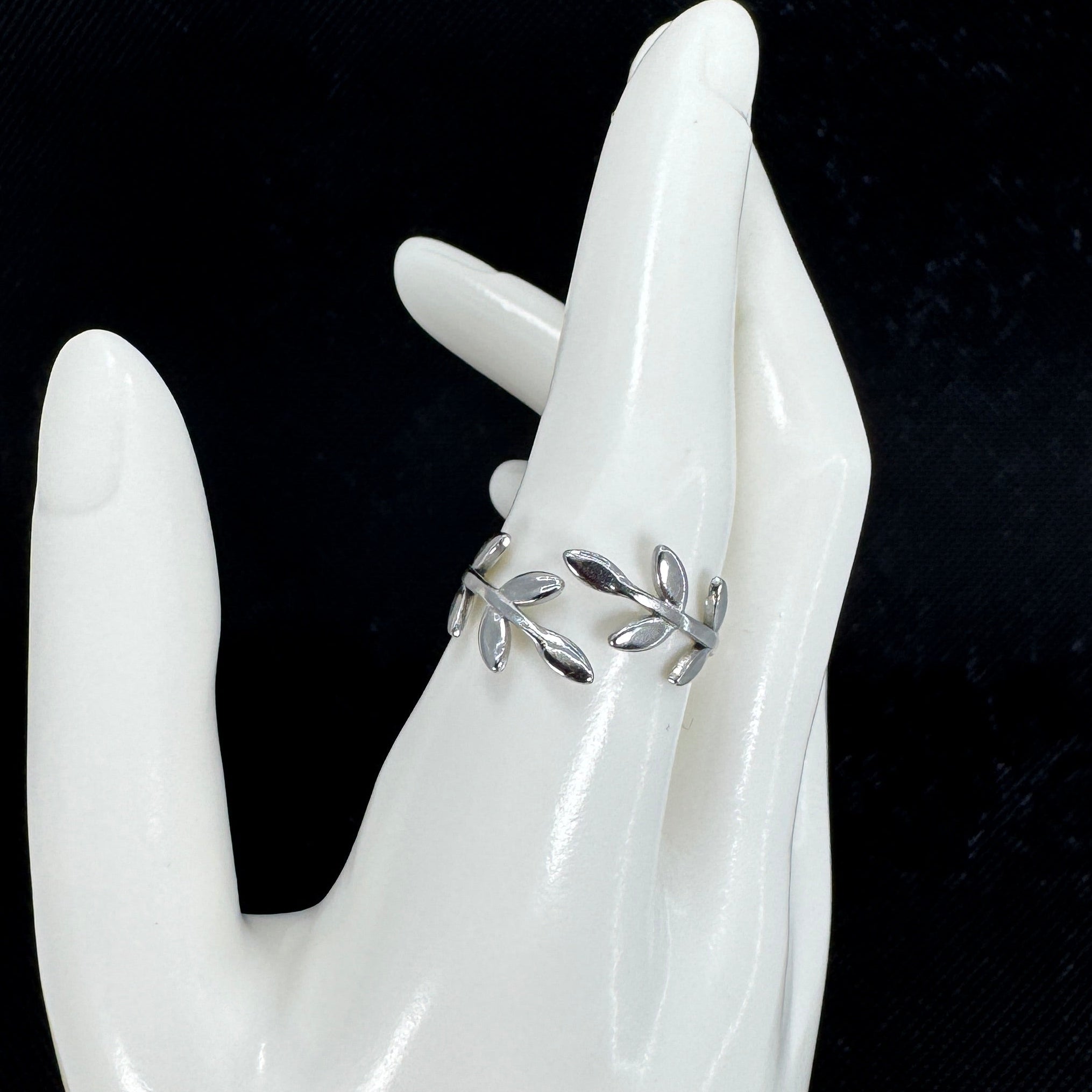 Silver Olive Leaf Ring