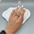 Black Eclipse Gold Ring
