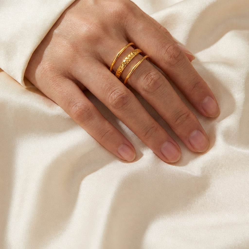 Gold Orbit Ring