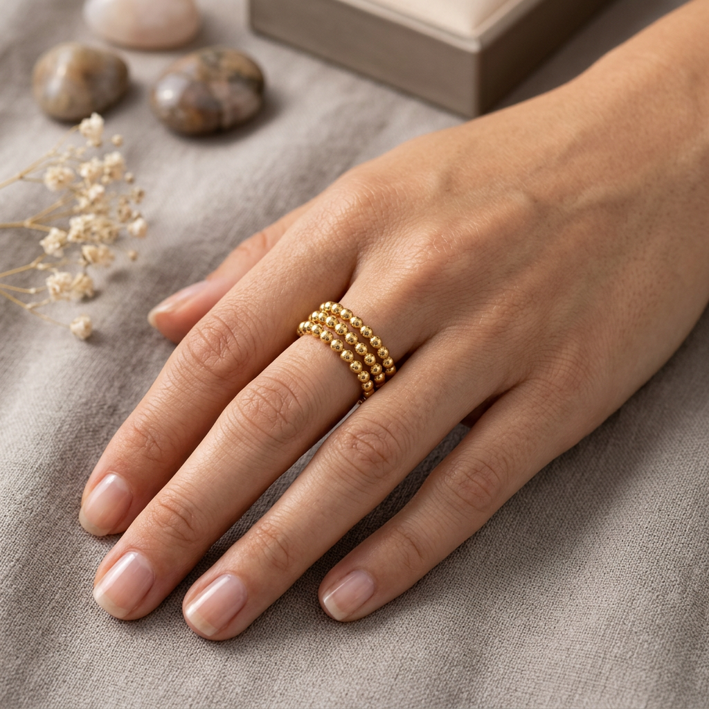 Golden Knot Twist Ring