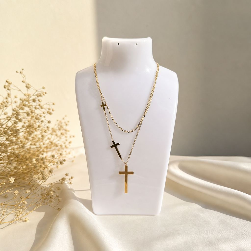 Golden Cross Necklace