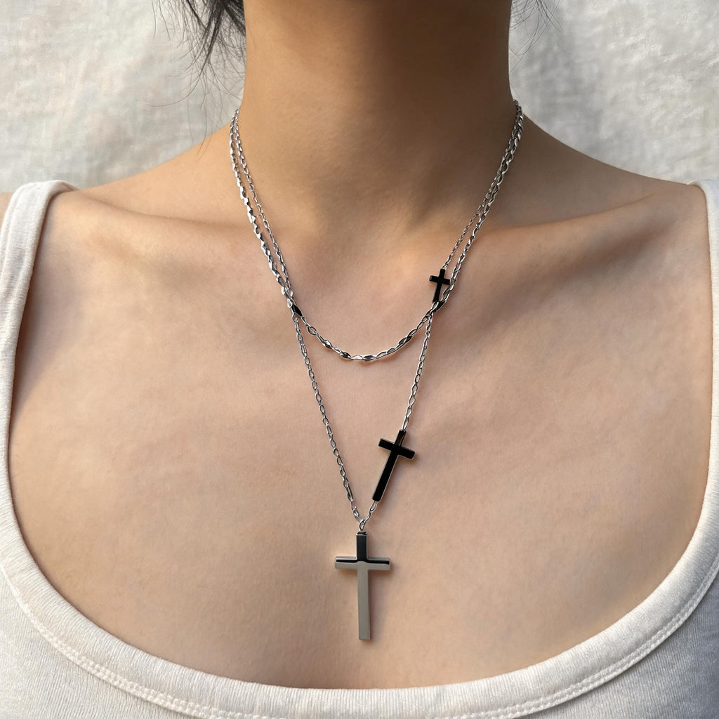 Silver Cross Necklace