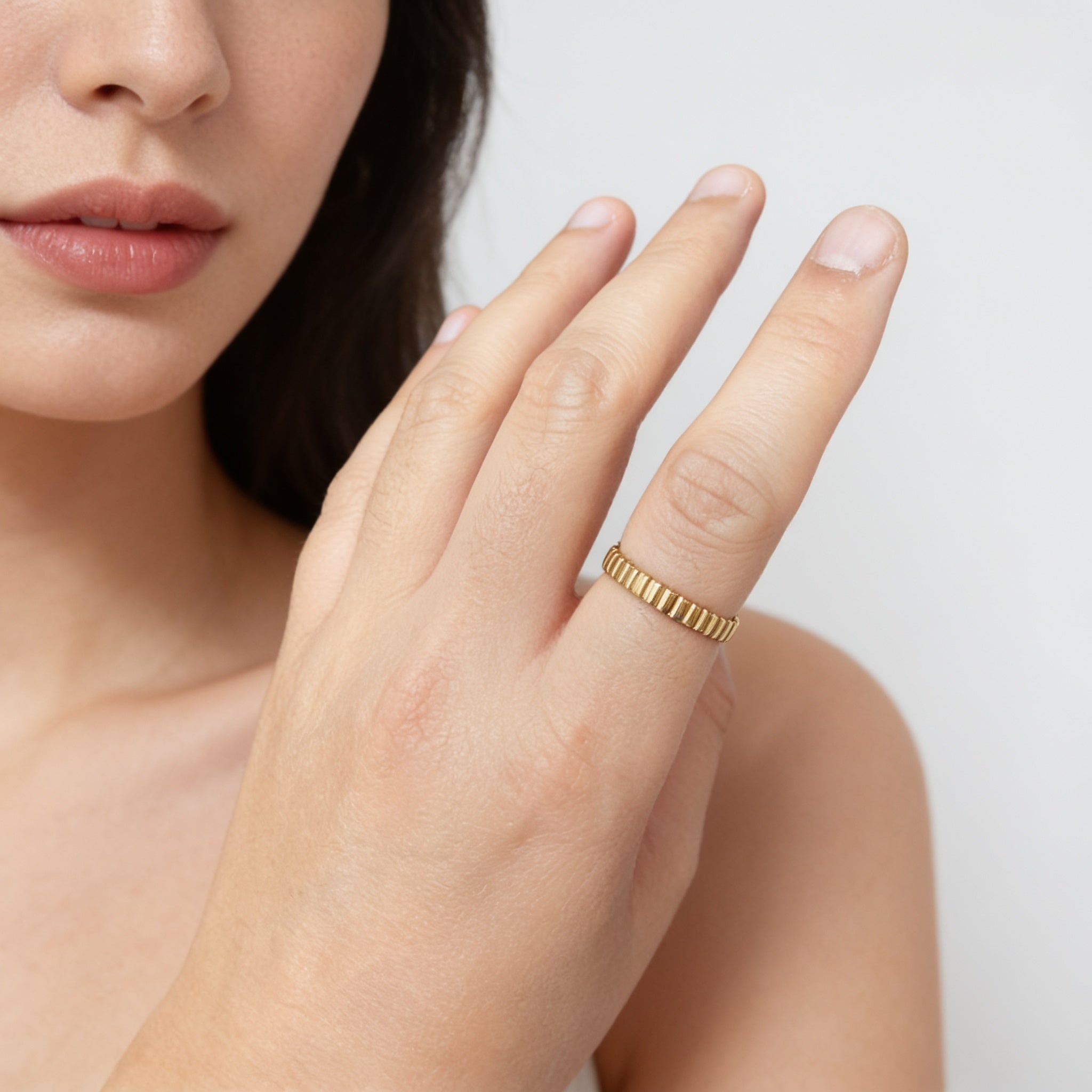 Golden Pillar Ring