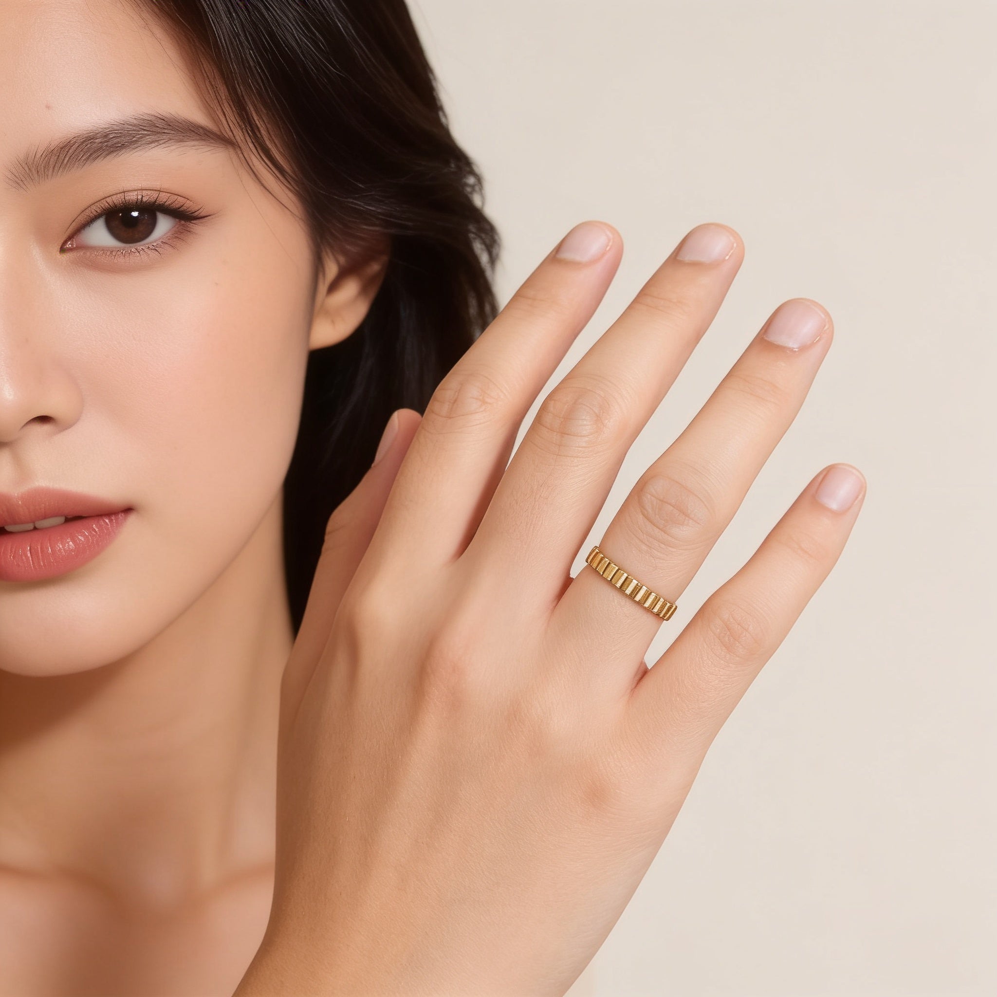 Golden Pillar Ring