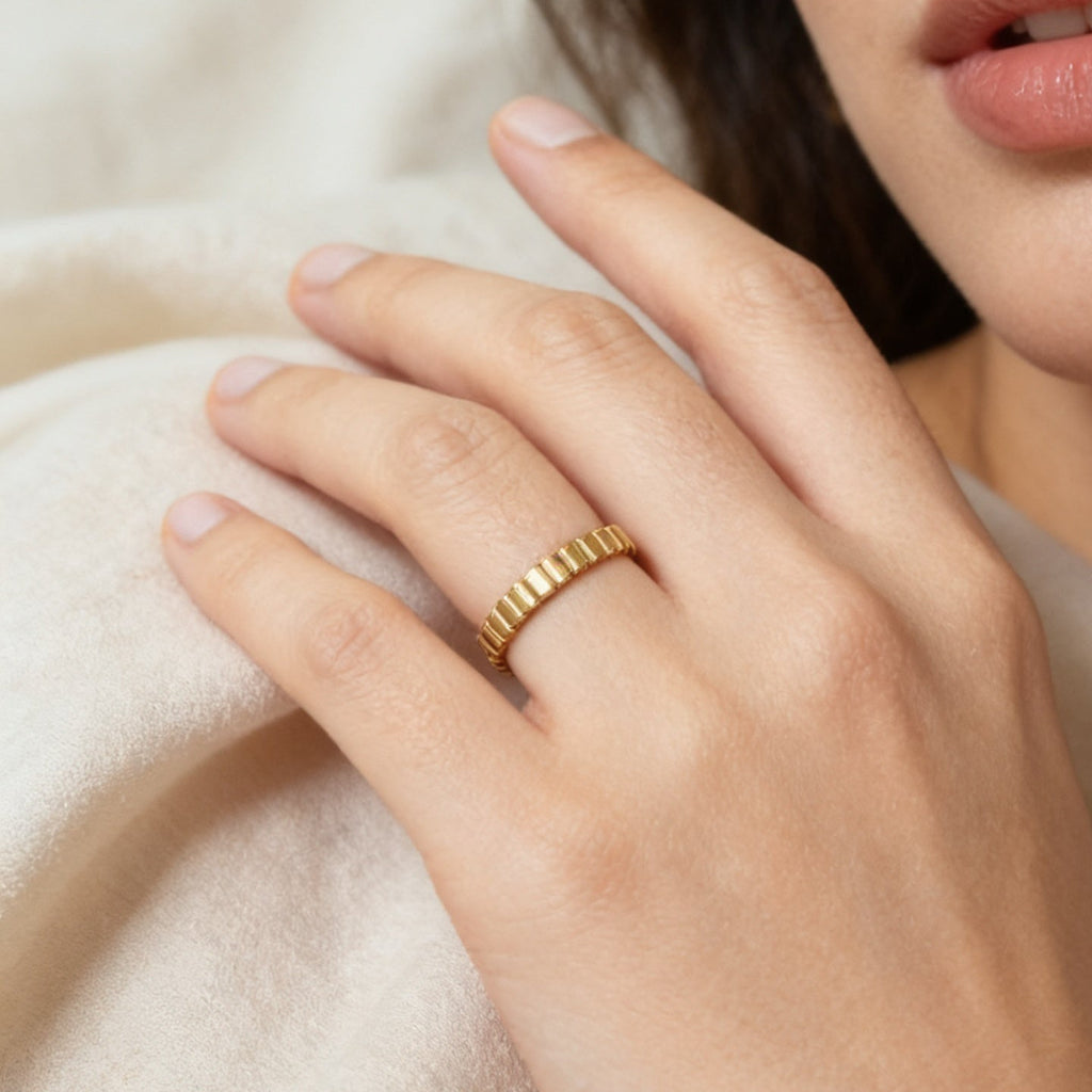 Golden Pillar Ring
