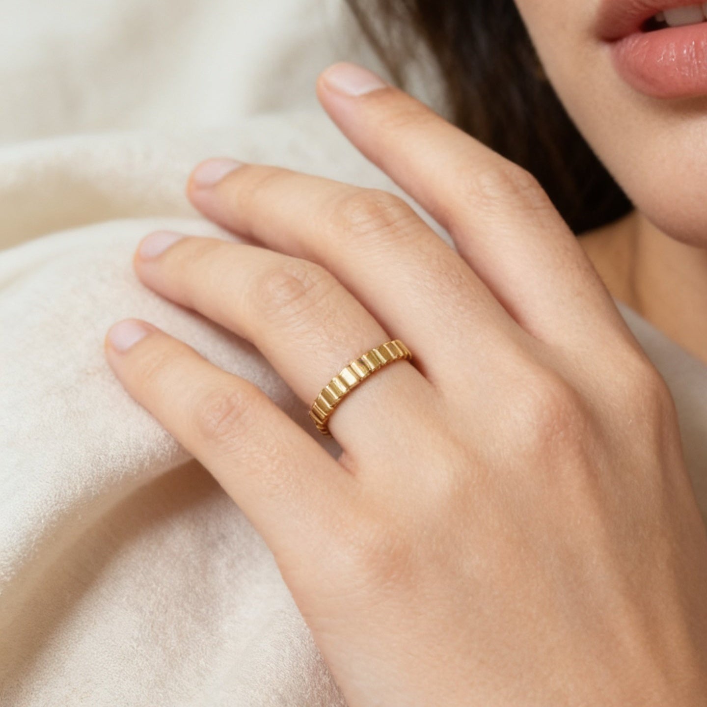 Golden Pillar Ring