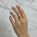 Golden Knot Twist Ring