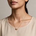 Gold Cube Luxe Pendant Necklace