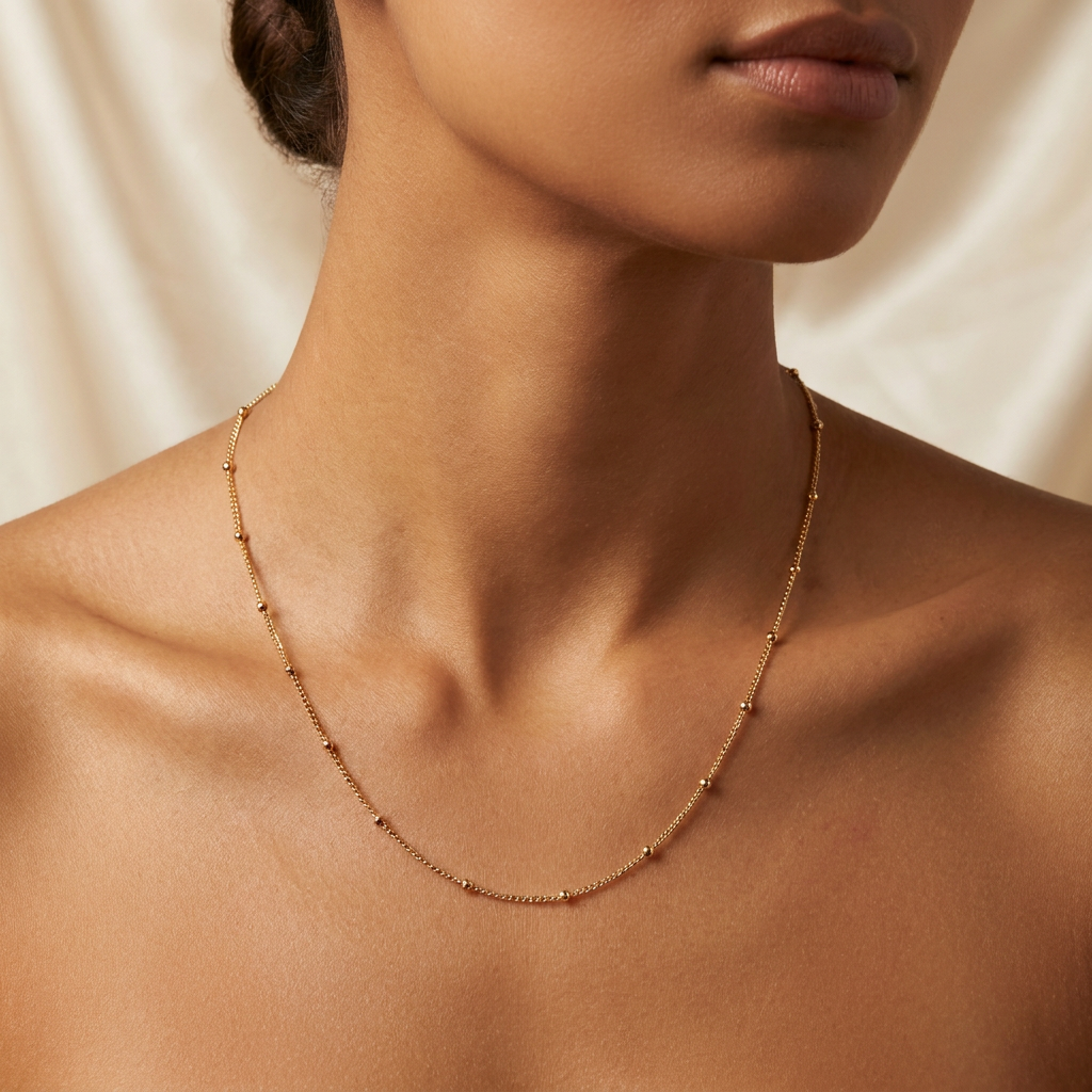 Beaded Golden Chain